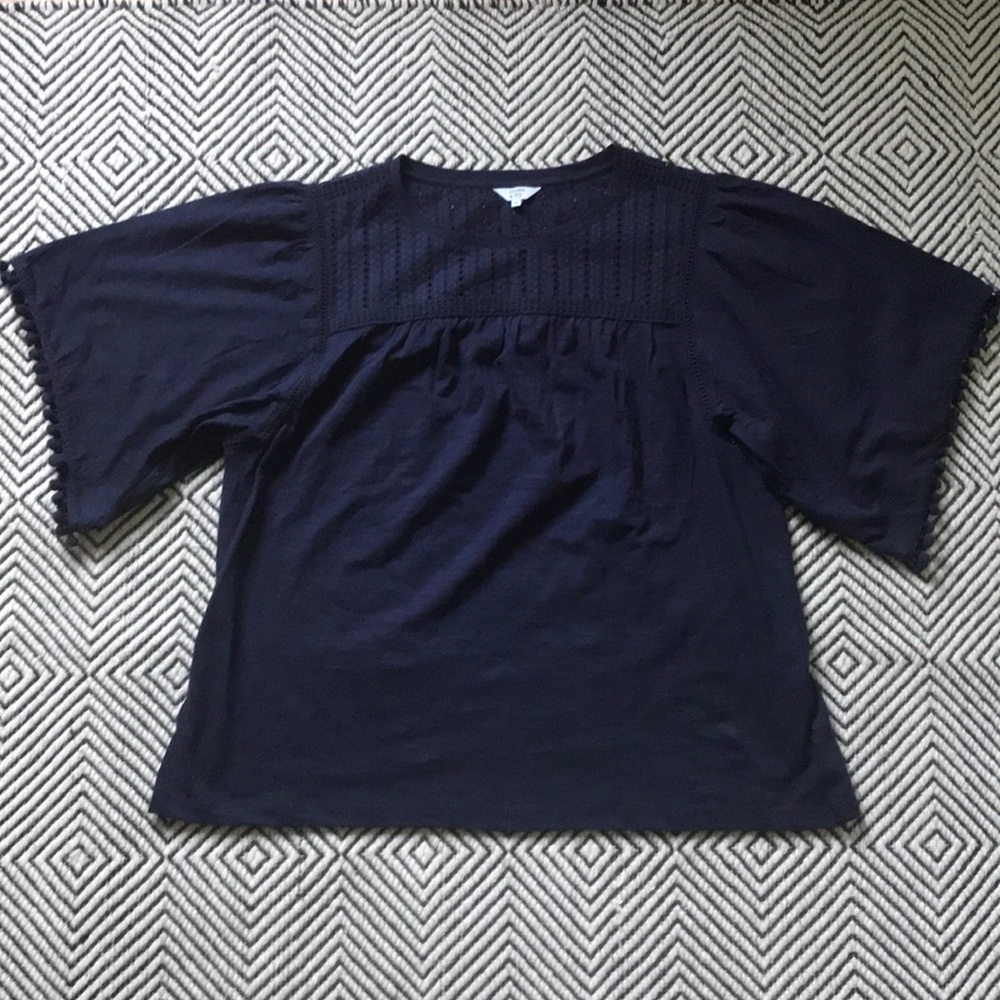 Crown & Ivy wide sleeve tee